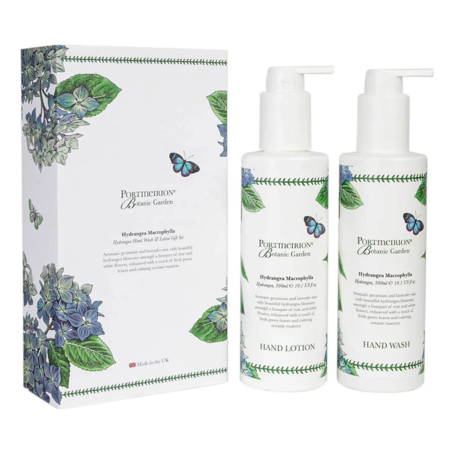 Portmeirion Botanic Garden Hand Wash & Lotion Gift Set - Hydrangea