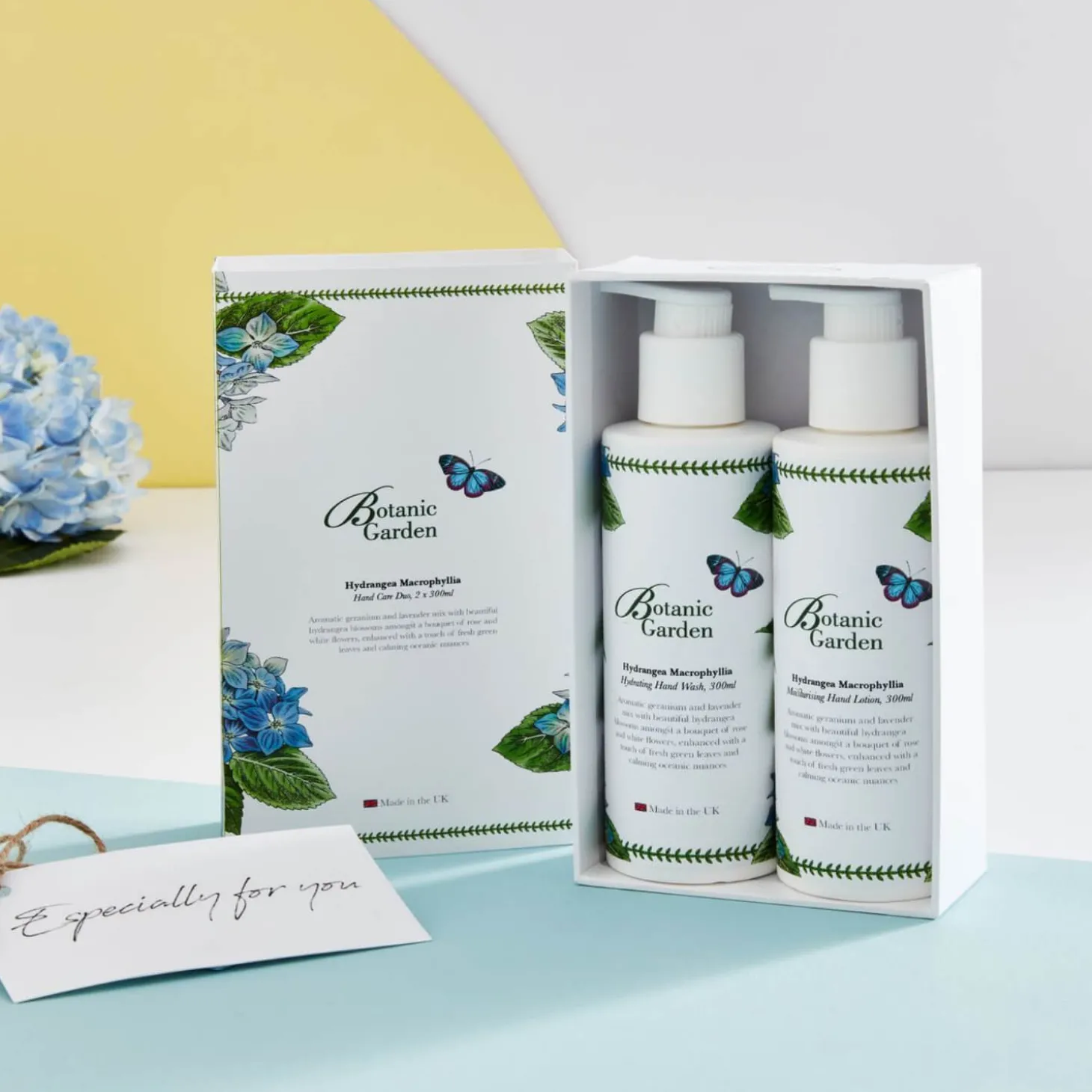 Portmeirion Botanic Garden Hand Wash & Lotion Gift Set - Hydrangea