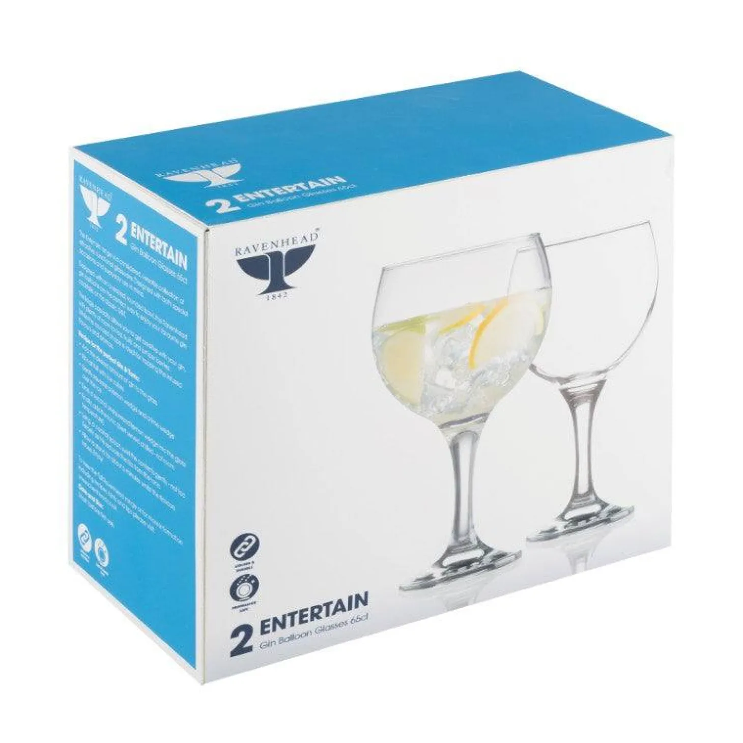 Ravenhead Entertain 2 Piece Gin Balloon Set