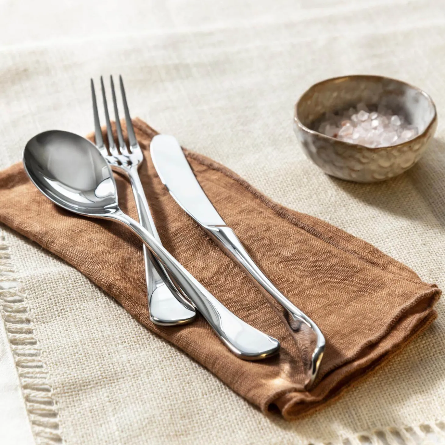Robert Welch Ashbury Bright Stainless Steel Dessert Spoon