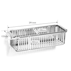 Robert Welch Burford Single Rectangular Shower Basket