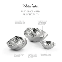 Robert Welch Cascade 18|10 Mirror Polished Stainless Steel Dish - Medium