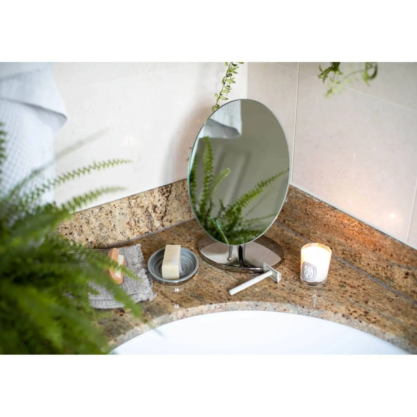 Robert Welch Oblique Pedestal Mirror