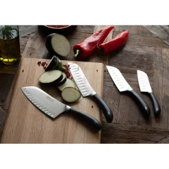 Robert Welch Signature Fluted Santoku Knife - 14cm