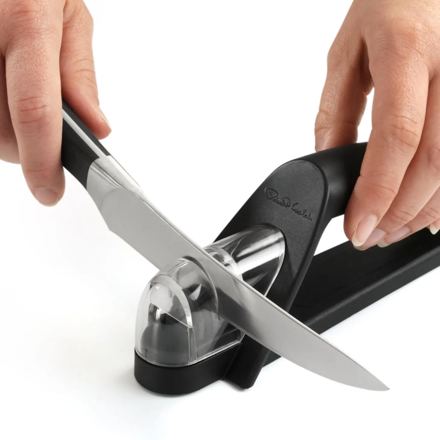 Robert Welch Signature Prism 7-Piece Knife Block & Handheld Sharpener Set