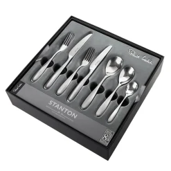 Robert Welch Stanton Bright Stainless Steel Cutlery Set - 56 Piece