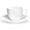 Royal Worcester Serendipity Teacup & Saucer Set - White