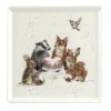 Royal Worcester Wrendale Square Plate - Woodland Party