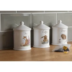 Royal Worcester Wrendale Sugar Canister - Hedgehog