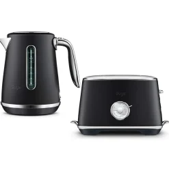 Sage Appliances Luxe Soft Top Kettle & Toast Select 2-Slice Toaster Set - Black Truffle