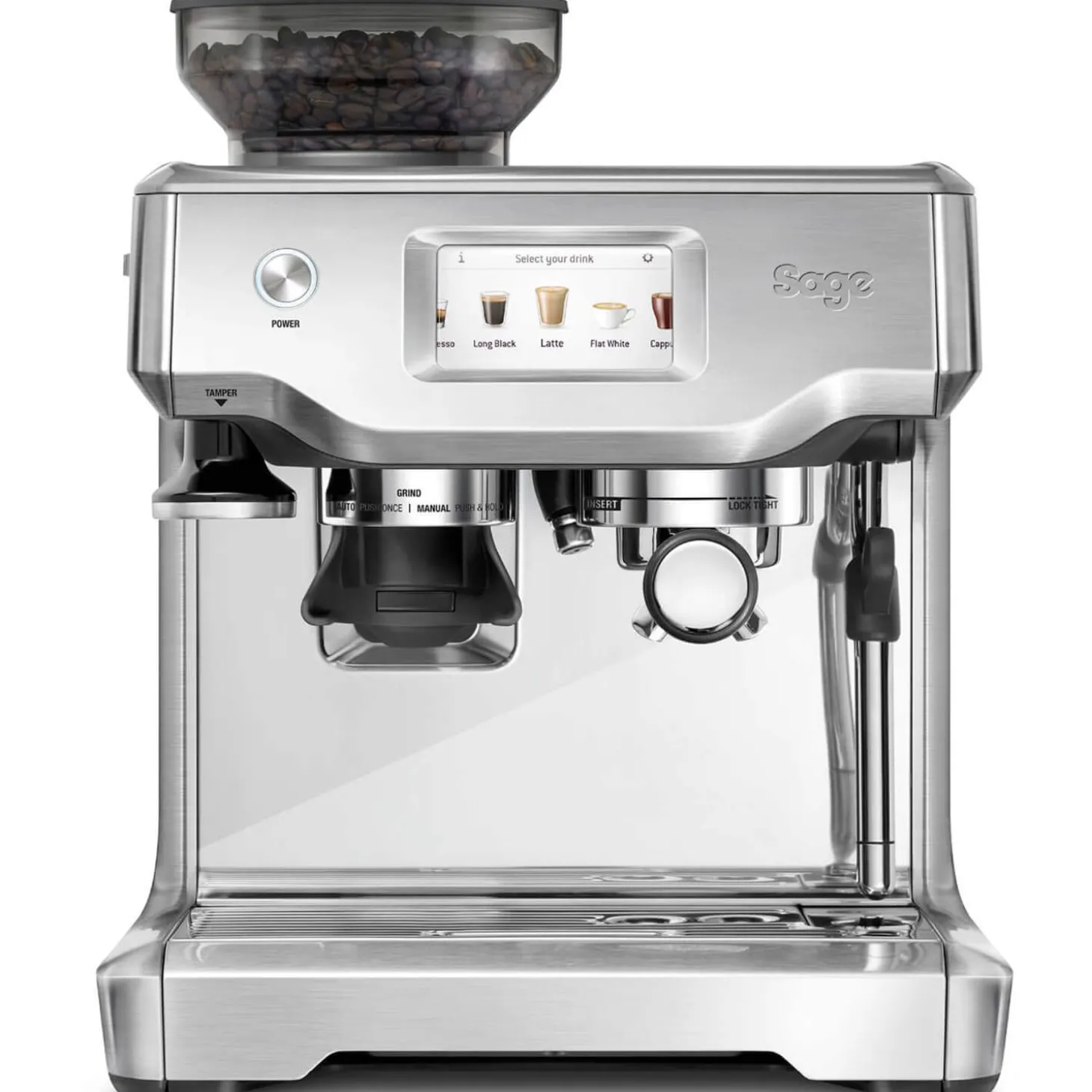 Sage Appliances SES880BSS Barista Touch Coffee Machine - Silver