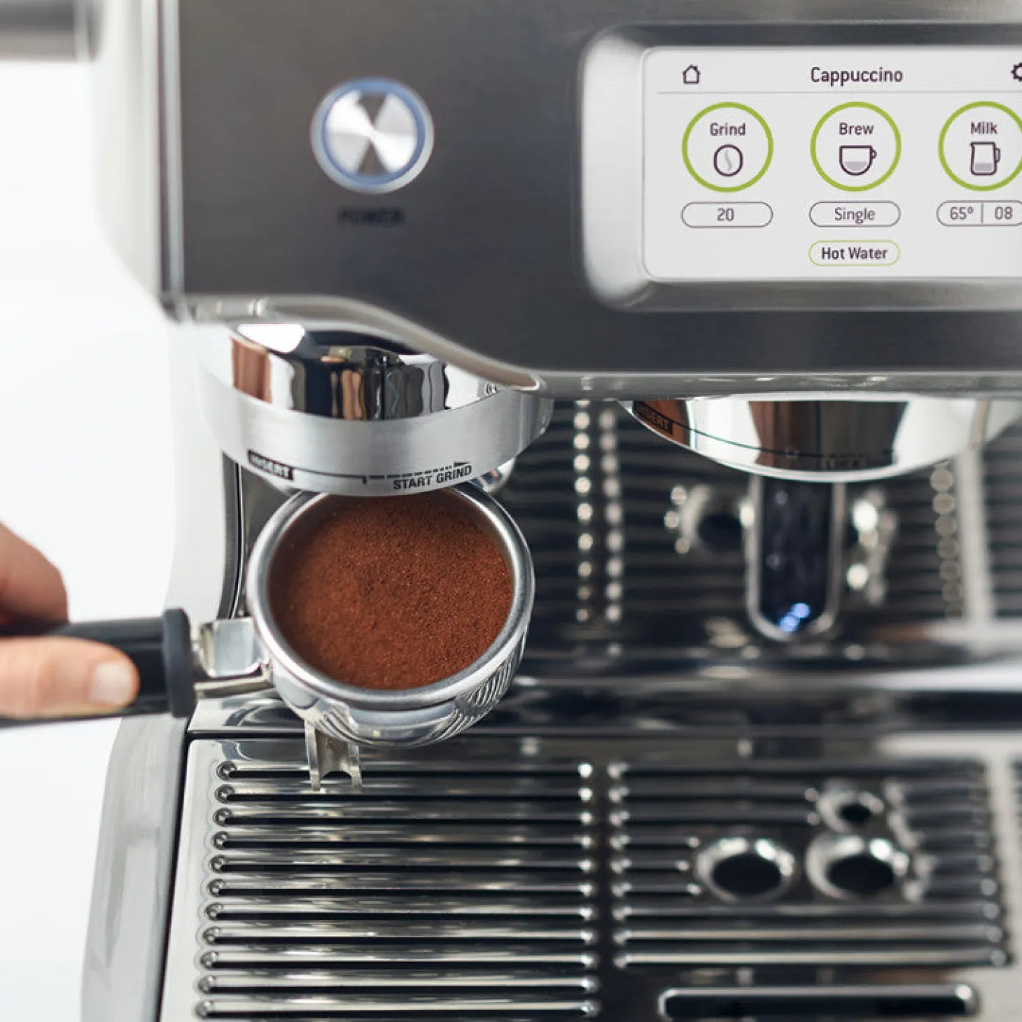 Sage Appliances SES880BSS Barista Touch Coffee Machine - Silver