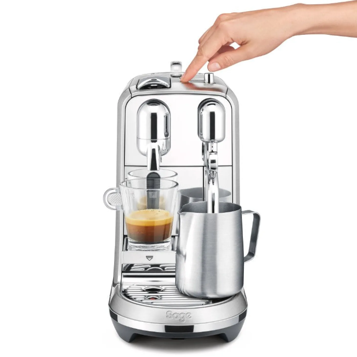 Sage Appliances SNE800BSS Creatista Plus Coffee Machine - Silver