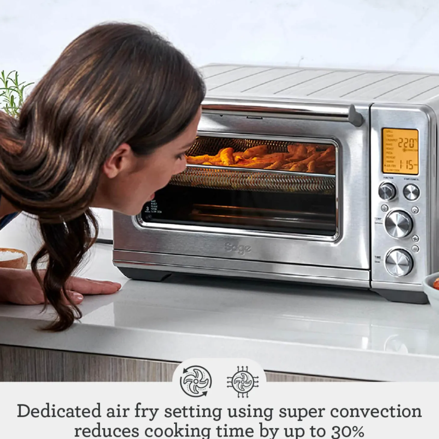 Sage Appliances the Smart Oven Air Fryer - Brushed Stainless Steel