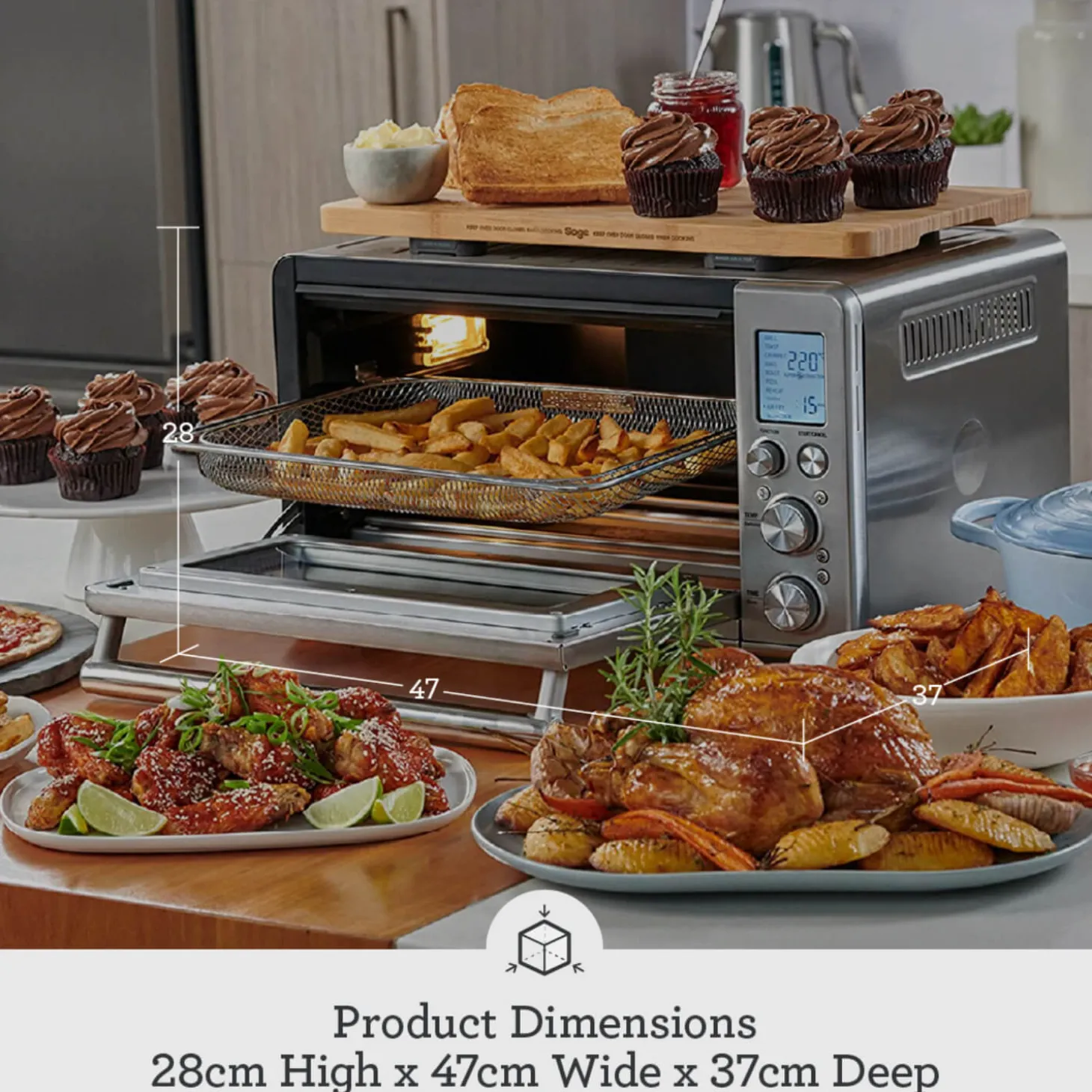 Sage Appliances the Smart Oven Air Fryer - Brushed Stainless Steel