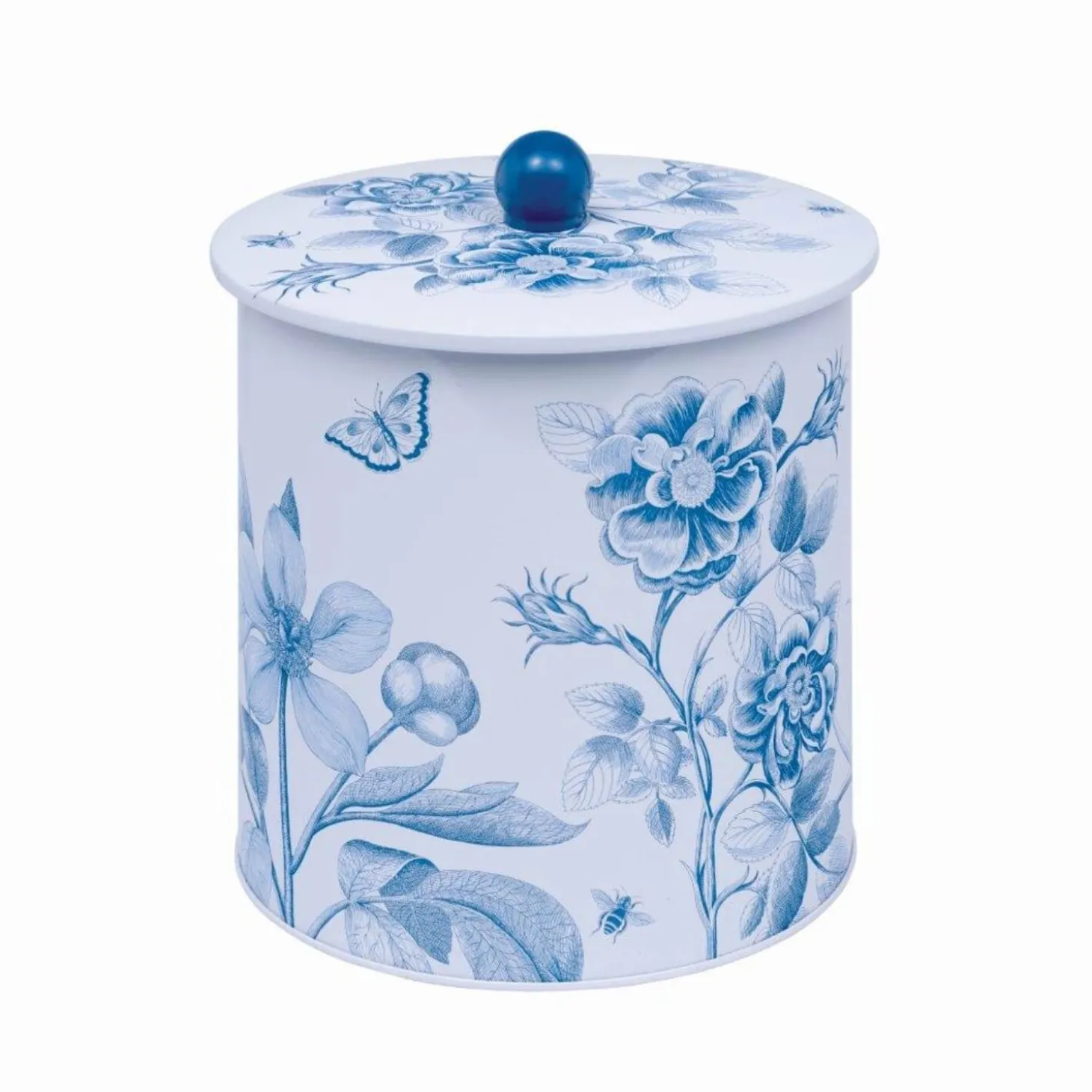 Sanderson Biscuit Barrel - Etchings & Roses