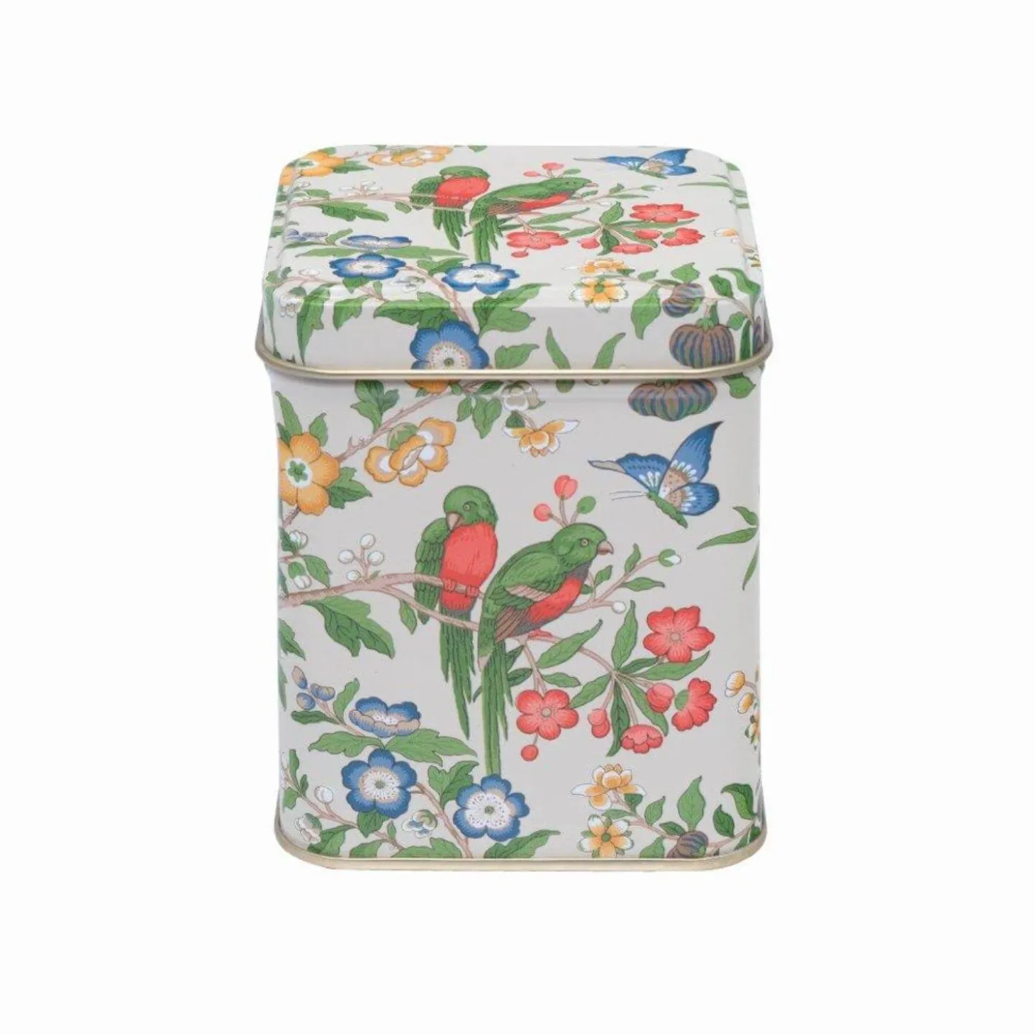 Sanderson Small Square Tin - Chinolserie
