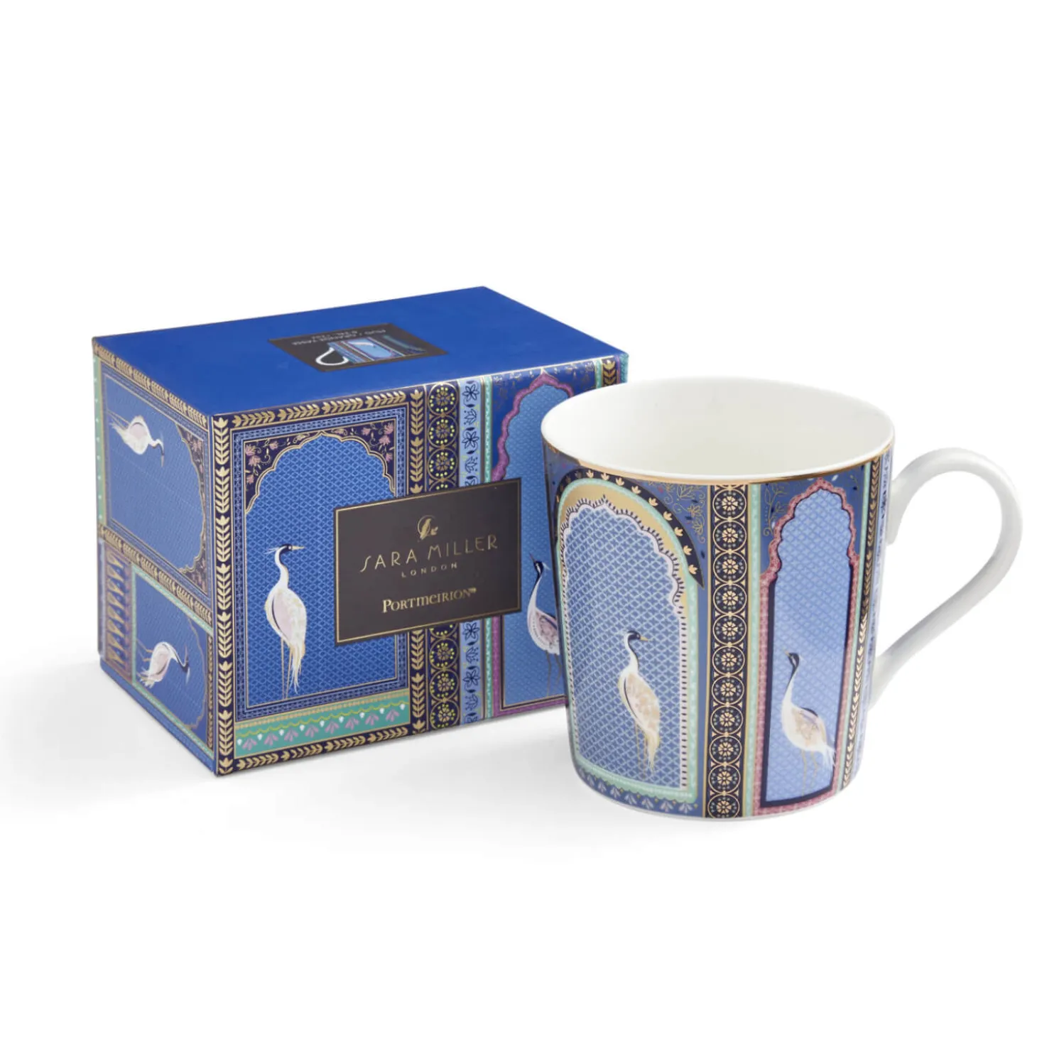 Sara Miller London India 340ml Mug - Lattice Windows