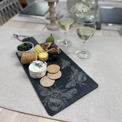 Selbrae House Large Slate Serving Paddle - Bee