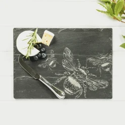 Selbrae House Slate Cheese Board & Knife Set - Bee