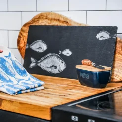 Selbrae House Slate Table Runner - Fish Repeat