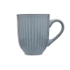 Siip Ribbed Stoneware 400ml Mug - Blue