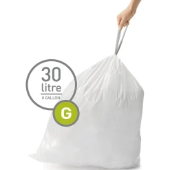 Simplehuman Code G Custom Fit Bin Liners - Pack of 20