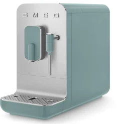 Smeg BCC12EGMUK Bean To Cup Coffee Machine with Steam Wand - Matte Emerald Green
