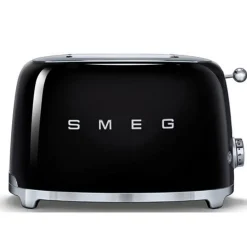 Smeg Jug Kettle & 2 Slice Toaster Set - Black