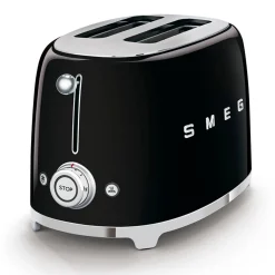 Smeg Jug Kettle & 2 Slice Toaster Set - Black