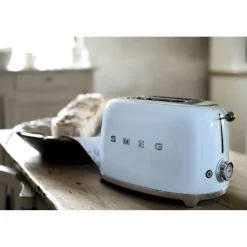 Smeg Jug Kettle & 2 Slice Toaster Set - Pastel Blue