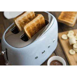 Smeg Jug Kettle & 2 Slice Toaster Set - Pastel Blue