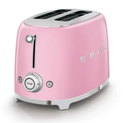 Smeg Jug Kettle & 2 Slice Toaster Set - Pink