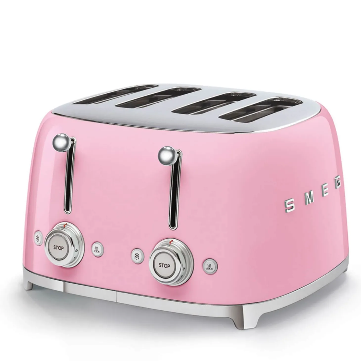Smeg Jug Kettle & 4 Slice Toaster Set - Pink