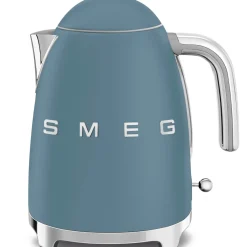 Smeg KLF03 Jug Kettle & 2 Slice TSF01 Toaster Set - Storm Blue