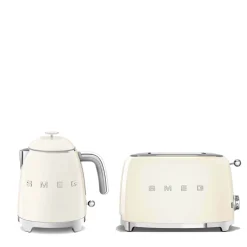 Smeg Mini Kettle & 2 Slice Toaster Set - Cream