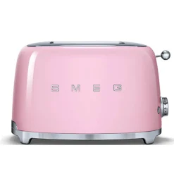 Smeg Mini Kettle & 2 Slice Toaster Set - Pink