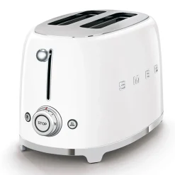 Smeg Mini Kettle & 2 Slice Toaster Set - White