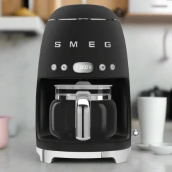 Smeg 50's Style Retro DCF02 Drip Filter Coffee Machine - Matte Black