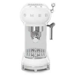 Smeg 50's Style Retro ECF02 Espresso Coffee Machine - White