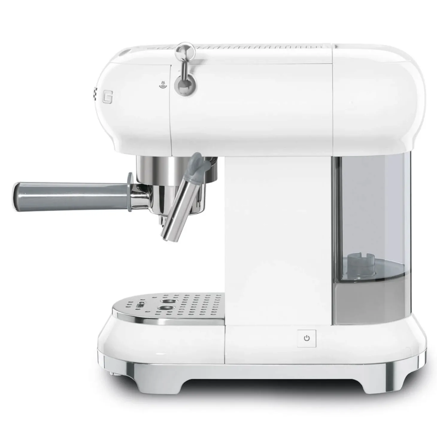 Smeg 50's Style Retro ECF02 Espresso Coffee Machine - White