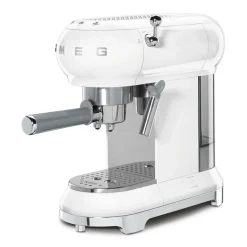 Smeg 50's Style Retro ECF02 Espresso Coffee Machine - White
