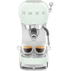 Smeg 50's Style Retro ECF02 Espresso Coffee Machine - Pastel Green