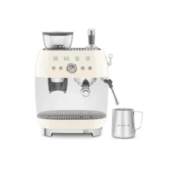 Smeg 50s Style Retro EGF03 Bean-to-Cup Espresso Coffee Machine - Cream