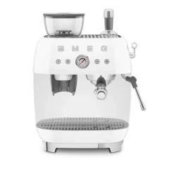 Smeg 50s Style Retro EGF03 Bean-to-Cup Espresso Coffee Machine - White