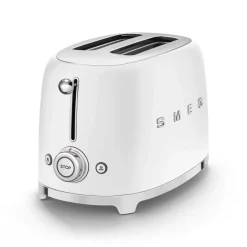 Smeg 50's Style Retro TSF01 2 Slice Toaster - Matte White