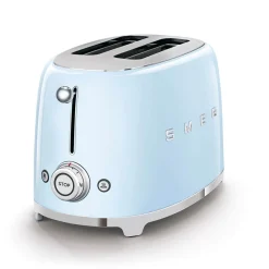 Smeg 50's Style Retro TSF01 2 Slice Toaster - Pastel Blue