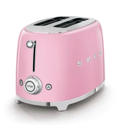 Smeg 50's Style Retro TSF01 2 Slice Toaster - Pink