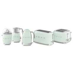 Smeg 50's Style Retro TSF03 4 Slice Toaster - Pastel Green