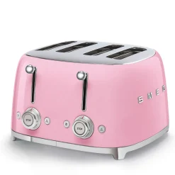 Smeg 50's Style Retro TSF03 4 Slice Toaster - Pink